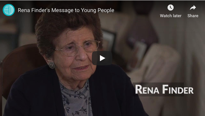 Watch this message from a Holocaust survivor